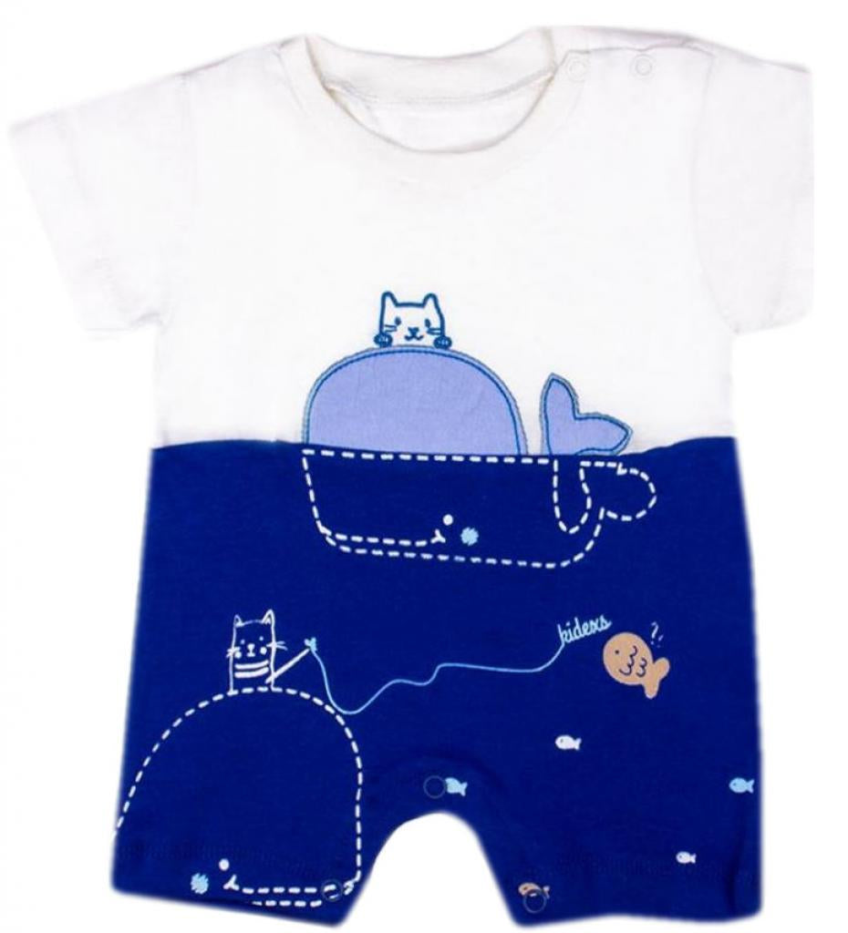 Shortie Baby Romper - Whale