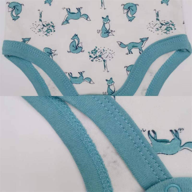 Morning Fox Short-sleeved Bodysuit Three-piece Set